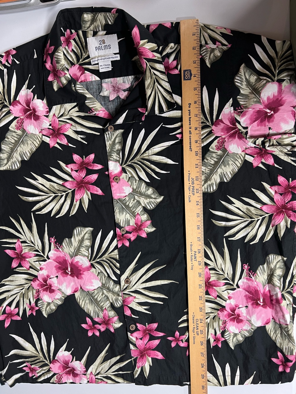 28 Palms Tropical Hawaiian Button Down Short Sleeve Shirt Mens XXL - Picture 2 of 6